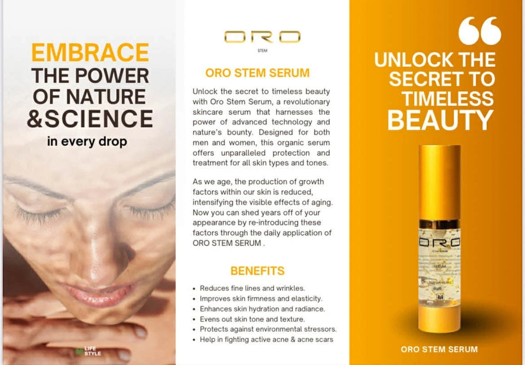 ORO Gold Serum – Brightening & Hydrating Luxury Facial Serum, 30ml